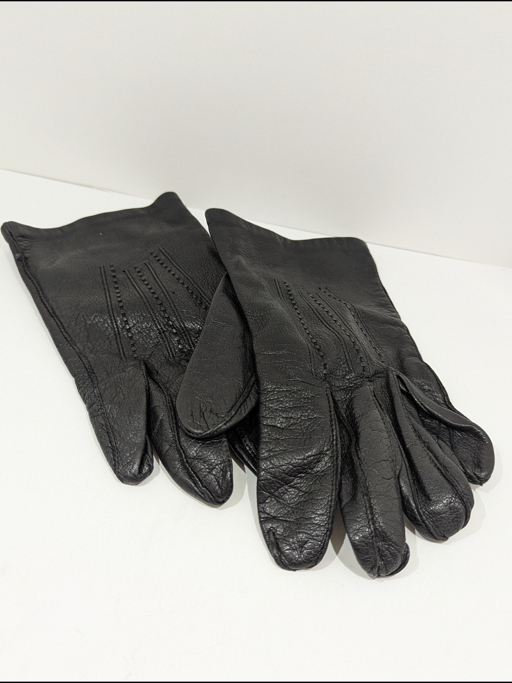 Dior Black Leather Men's Gloves
